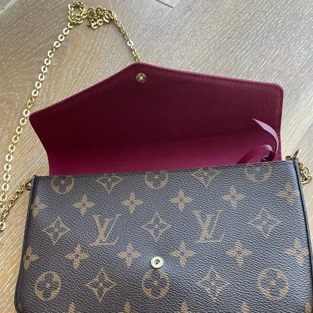 Louis Vuitton wallet on chain cross body bag - Picture 6 of 6